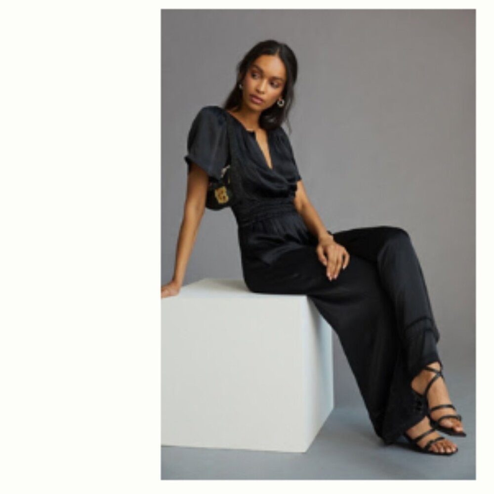 Anthropologie The Somerset Black Jumpsuit size Small - Picture 15 of 15